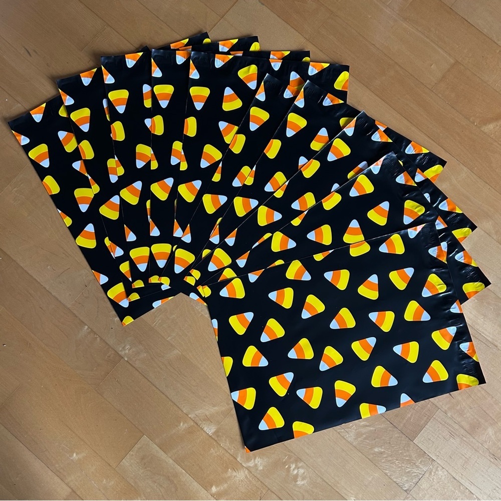 10 Count - 10x13 Polymailers (CANDY CORN) - Picture 2 of 10